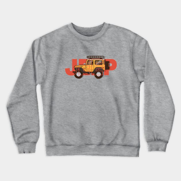 Jeep Adventure Cars Crewneck Sweatshirt by Bananagreen